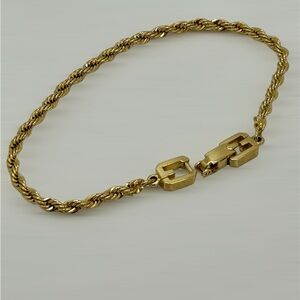 Givenchy Vintage gold toned stamped bracelet